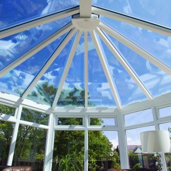 Conservatory with glass roof